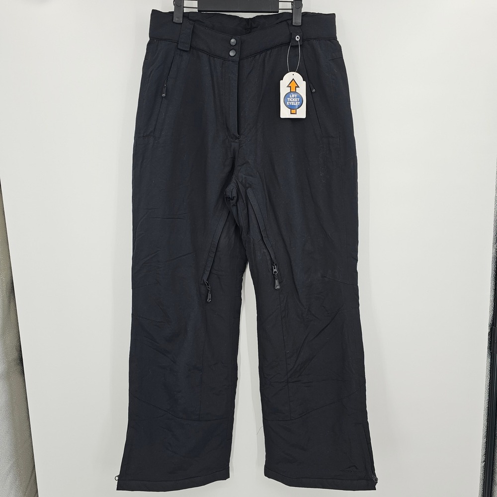 Polar Edge Silver Series Black Ski Snowboard Pants Waterproof Windproof Men's M